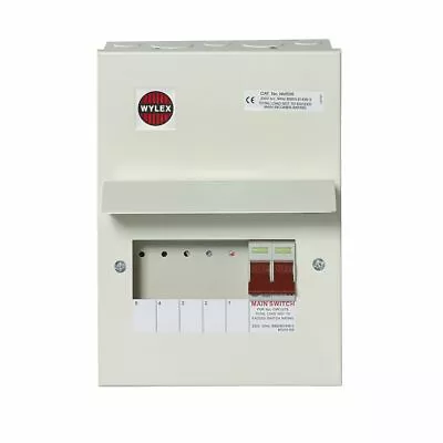 Wylex NM506L Amendment 3 Metal Clad 5 Way Consumer Unit With 100A Main Switch  • £46.99