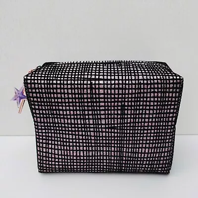 1x MAC  Lucky Star  Black & Purple Makeup Cosmetic Bag Travel Pouch Purse NEW • $16.95