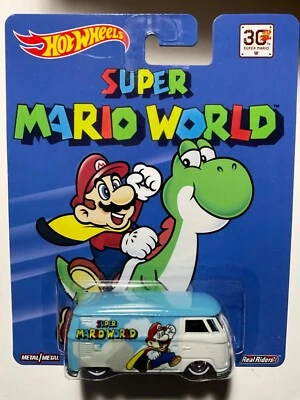 $69.99 • Buy Hot Wheels 2016 Super Mario World Volkswagen T1 Panel Bus Light Blue/White