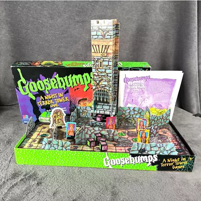 Goosebumps A Night In Terror Tower Board Game 1996 Milton Bradley 100% Complete • $45