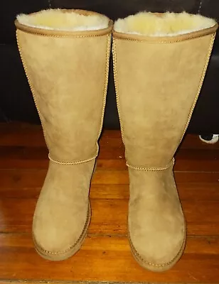 UGG Classic Tall Brown Chestnut Boots Womens Size 8 Suede Sheepskin NWOB  • $99.88