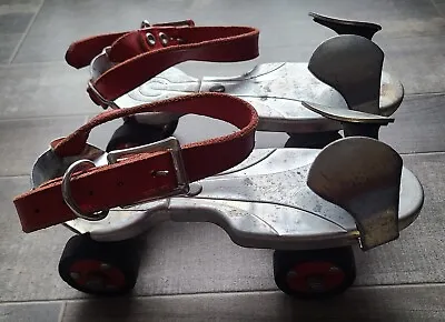 TED WILLIAMS Vintage SEARS Metal Roller Skates Adjustable Straps • $29