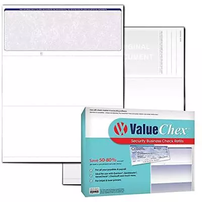 VersaCheck ValueChex - 500 Blank Business Voucher Checks - Blue Classic - 500... • $36.86