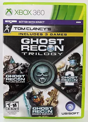 Tom Clancy's Ghost Recon Trilogy Microsoft Xbox 360 XLNT Discs Case Won't Close • $14.99