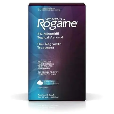 Rogaine Women's 5% Minoxidil Hair Regrowth 4-Month Supply • $34.90