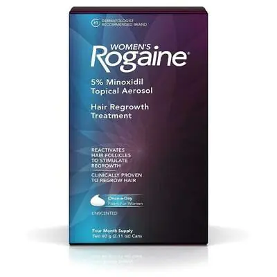 Women's Rogaine 5% Minoxidil Foam For Hair Regrowth 4-Month Supply Exp 12/2024+ • $34.99