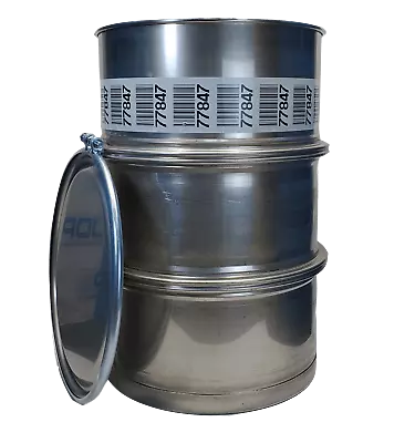 Used 55 Gallon Stainless Steel Barrel Drum Open Top 316 Sanitary #1 • $375