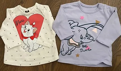 Disney Baby Girl Tops Long Sleeve T-Shirts Newborn First Size • £1.99