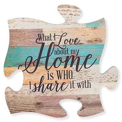 P. Graham Dunn Puzzle Piece Print Frame Love About • $22.92
