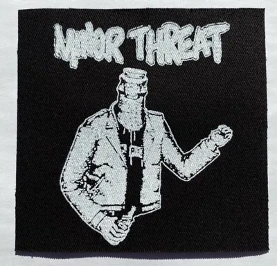 Minor Threat Cloth Patch Sew On Badge Punk Rock Approx 4  X 4  (CP117) • $3.79