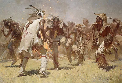 Z. S. Liang WAR DANCE Native American MasterWork™ Giclee Canvas #1/25 • $1250