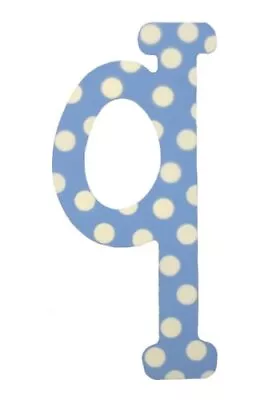 My Baby Sam Polka Dot Letter Q Blue/White • $7.79