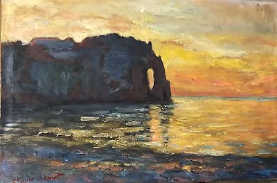Twilight Normandy By Claude Monet Signed 1882 Oil Painting • $35000