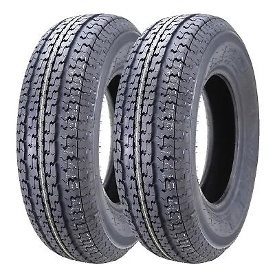 Set 2 FREE COUNTRY Heavy Duty Trailer Tire ST185/80R13 Radial 8 Ply Load Range D • $115.56
