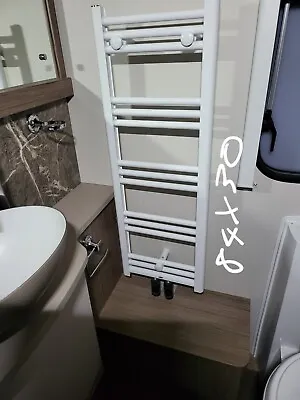 Caravan Motorhome Campervan Alde White Towel Rail 84 X 30 22mm Brass Stem New • £295