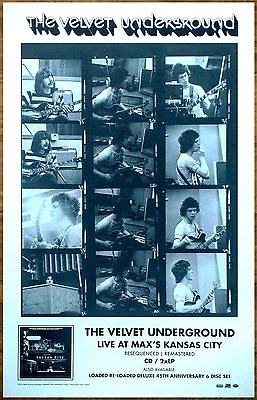 THE VELVET UNDERGROUND Live At Max's 45th Anniversary Ltd Ed RARE Poster Display • $49.99