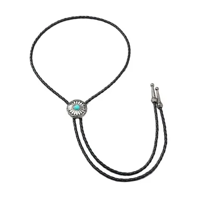 Cowboy Tie Turquoise Bolo Tie Western Vintage Bolo Tie Natives American Bolo Tie • £4.10