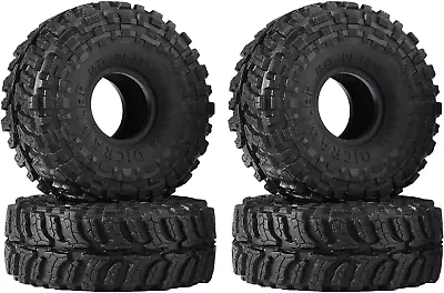 Super Large Soft Sticky 1.0 Crawler Tires 68 * 26Mm For 1/18 1/24 RC Crawler Car • $22.95