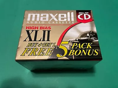 Maxell XL-II 90-minute Blank Audio Cassette (5 Pack) • $20