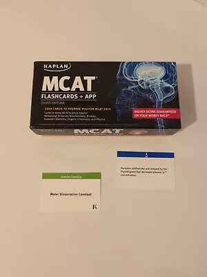 Kaplan MCAT Flashcards + App Third Edition 1000 Cards 2015 • $8.99