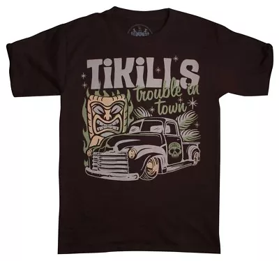 The Devil Brand [tikills] Rockabilly Tiki Chevrolet Pick Up 3100 Tat T-shirt • $26.94