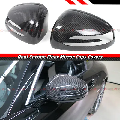 For Mercedez Benz R172 Slk Slc Sl Amg Gt Real Carbon Fiber Side Mirror Cover Cap • $99.99