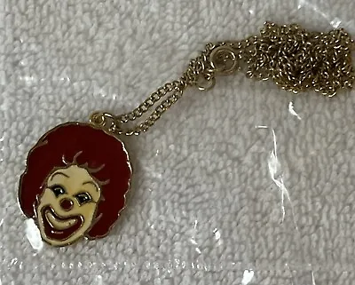 Vtg Ronald McDonald Pendant W/GP Chain 1979 McDonald House Donor Gift Mickey D’s • $19.99