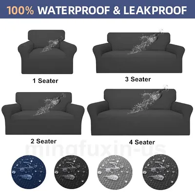 100% Waterproof Sofa Cover L Shape Sectional Couch Slipcover Protector For Pet • $45.99