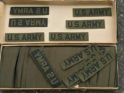 1 Vintage OD US Army Branch Tape Military Uniform Patch Name Tab Insignia USGI • $6.11