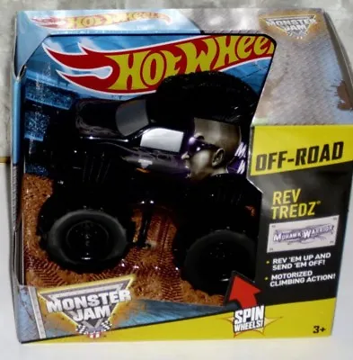 Hot Wheels Monster Jam Rev Tredz Mohawk Warrior Official Monster Truck Series • $9.99