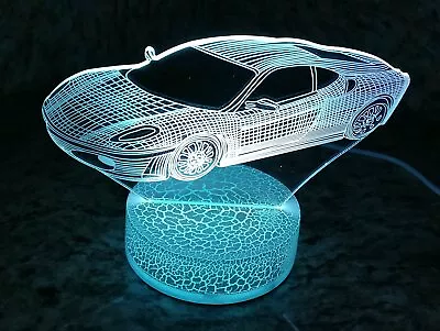 Sport Car Racing 3D Night Light Color Changing Illusion Lamp Sport NASCAR Gifts • $14.99