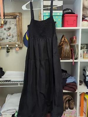 Women's Black Zara Ruched Sundress XS • $19.99