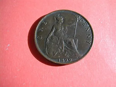 Victoria One Penny 1899 / Good Grade • £7.99