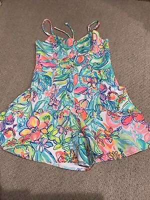 Lilly Pulitzer Coralie Multi Surf Gypsea Romper Size 4 EUC • $78