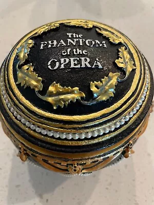 Phantom Of The Opera San Francisco Music Box 1986. Hinged Music Box Music Of Ni • $55