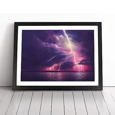 Watercolour Lightning Vol.1 Wall Art Print Framed Canvas Picture Poster Decor • £14.95