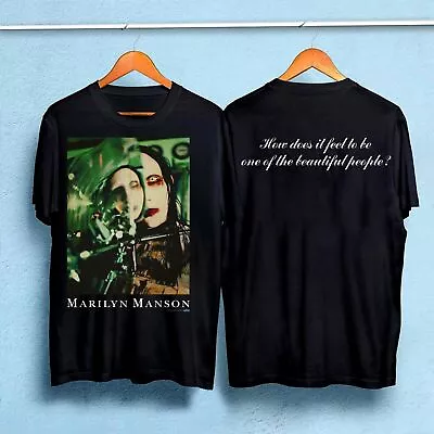 MARILYN MANSON 1997 Vintage T-Shirt How Does It Feel To Be One Of The Beautiful • $9.99