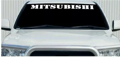 Mitsubishi Sticker 1100mm Decal Windscreen Window 4x4  Windshield Triton Pajero • $19.50