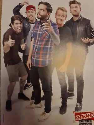A Day To Remember  / Sam Mctrusty Twin Atlantic A4 Poster Kerrang Magazine Uk  • $6.94