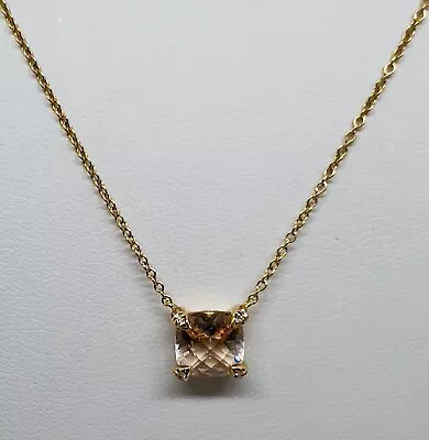 David Yurman Petite Chatelaine 18k Rose Gold With Morganite And Diamonds • $508.33