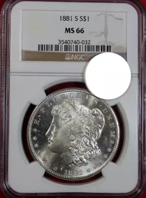 1881-s Morgan Dollar Ngc Ms66 • $365