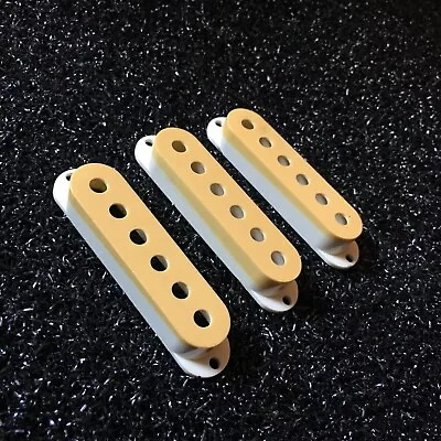 Fender Stratocaster Made In Japan 1980s Original Pickup Covers Set White MIJ • $150