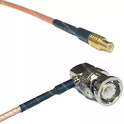 RG316DS MCX MALE To BNC MALE ANGLE RF Cable FAST-SHIP LOT • $14.49