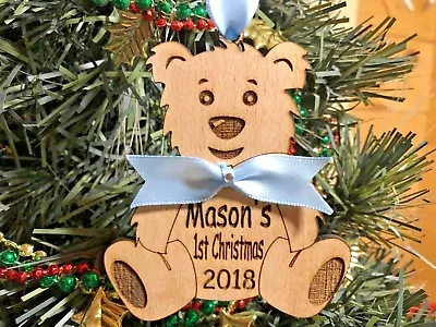 2023 Baby's First Christmas Tree Decoration PERSONALISED Bauble  1st Xmas • £5.95