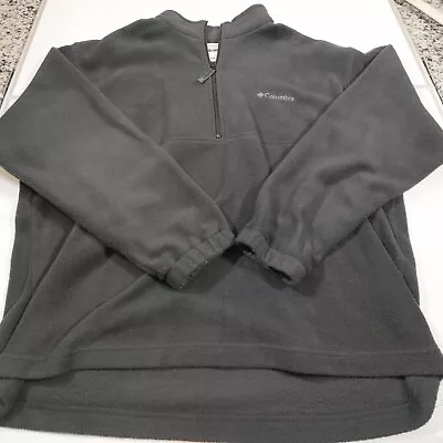 Columbia Jacket Mens XL Zip Long Sleeve Outdoor Lightweight Gray Fleece • $10.66