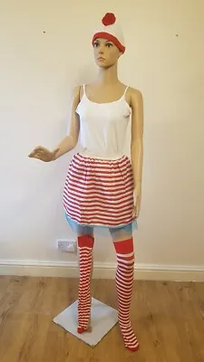 £20 • Buy Wheres Wally Ladies Costume 80s Wenda  Cartoon Fancy Dress