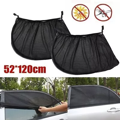 2X Universal Car Side Window Sunshade Sun Shade Covers Visor Mesh Screen-Shield • $0.99