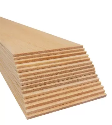 Bud Nosen Models 1144 1/8  X 4  X 36  Balsa Wood Sheets (Pack Of 15) • $94.87