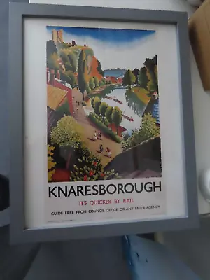 Knareborough . North Yorkshire. Railway Poster. Excellent Condition • £16