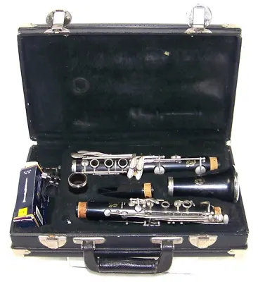 Leblanc Vito USA Blck & Silver Student Bb Clarinet 7214 W/ Blk Wood Leblanc Case • $152